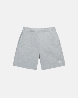 Šortky Stussy Stock Logo Sweat Šedé | LHGQ68923