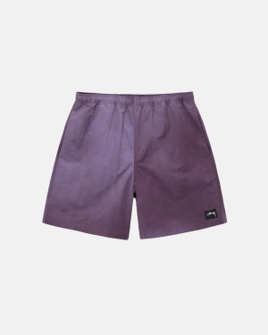 Šortky Stussy Wave Dye Nylon Fialové | CRUS95731